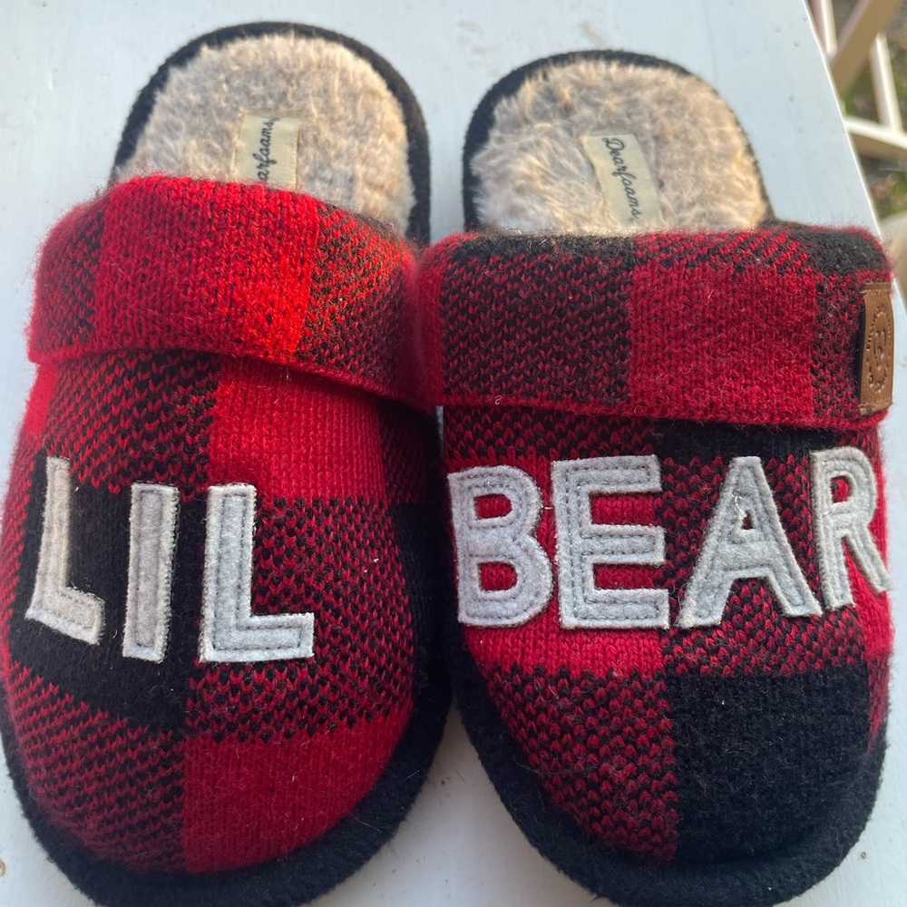 Lil bear children’s slippers